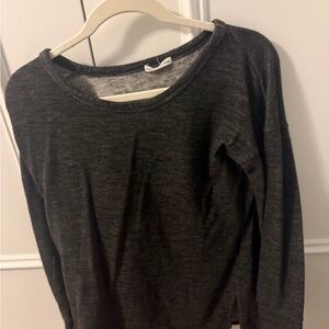 James Perse Charcoal Gray Crewneck Sweater